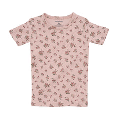 AVAUMA Daisy Short Sleeve Set Pink Flower Pattern Our Baby Short Pajama Set now includes charming flower patterns. Customers love the excellent fit, stretchiness, and durability of these pajamas. They are incredibly soft and comfortable, making them perfect for snuggling.The vibrant flower patterns add a touch of whimsy to the design. With easy on-and-off and room for growth, these pajamas are a must-have for your little one.