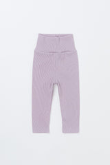 Avauma Aileen Baby Leggings - Cream Purple, soft ribbed baby leggings, high-waist infant pants, stretchy newborn leggings Avauma Aileen Baby Leggings - Cream Purple, soft ribbed baby leggings, high-waist infant pants, stretchy newborn leggings