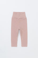 Avauma Aileen Baby Leggings - Mauve Pink, soft ribbed baby leggings, high-waist infant pants for comfort and style Avauma Aileen Baby Leggings - Mauve Pink, soft ribbed baby leggings, high-waist infant pants for comfort and style