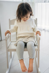 Chloe Ribbon Long Sleeve Top - Cotton Cream Chloe Ribbon Long Sleeve Top - Cotton Cream