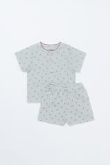 Daisy Dew Short Sleeve Set - Cloud Bloom Daisy Dew Short Sleeve Set - Cloud Bloom