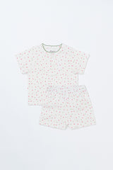 AVAUMA baby pajama set – sugar berry floral short sleeve top and shorts AVAUMA baby pajama set – sugar berry floral short sleeve top and shorts