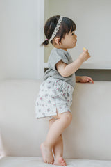 Side View of Toddler in Avauma Fluffy Garden Melange Berry Baby Shorts, Relaxed Fit with Soft Elastic Waist
Side View of Toddler in Avauma Fluffy Garden Melange Berry Baby Shorts, Relaxed Fit with Soft Elastic Waist