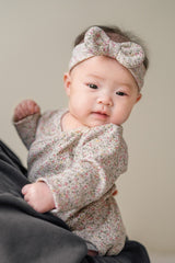Selina Babysuit Iris styled look – showcasing coordinated accessories with the iris-themed bodysuit for a chic baby outfit  Selina Babysuit Iris styled look – showcasing coordinated accessories with the iris-themed bodysuit for a chic baby outfit