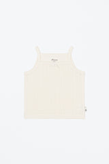 Flat lay of Avauma pure vanilla sleeveless top – soft texture with breathable knit pattern
Flat lay of Avauma pure vanilla sleeveless top – soft texture with breathable knit pattern