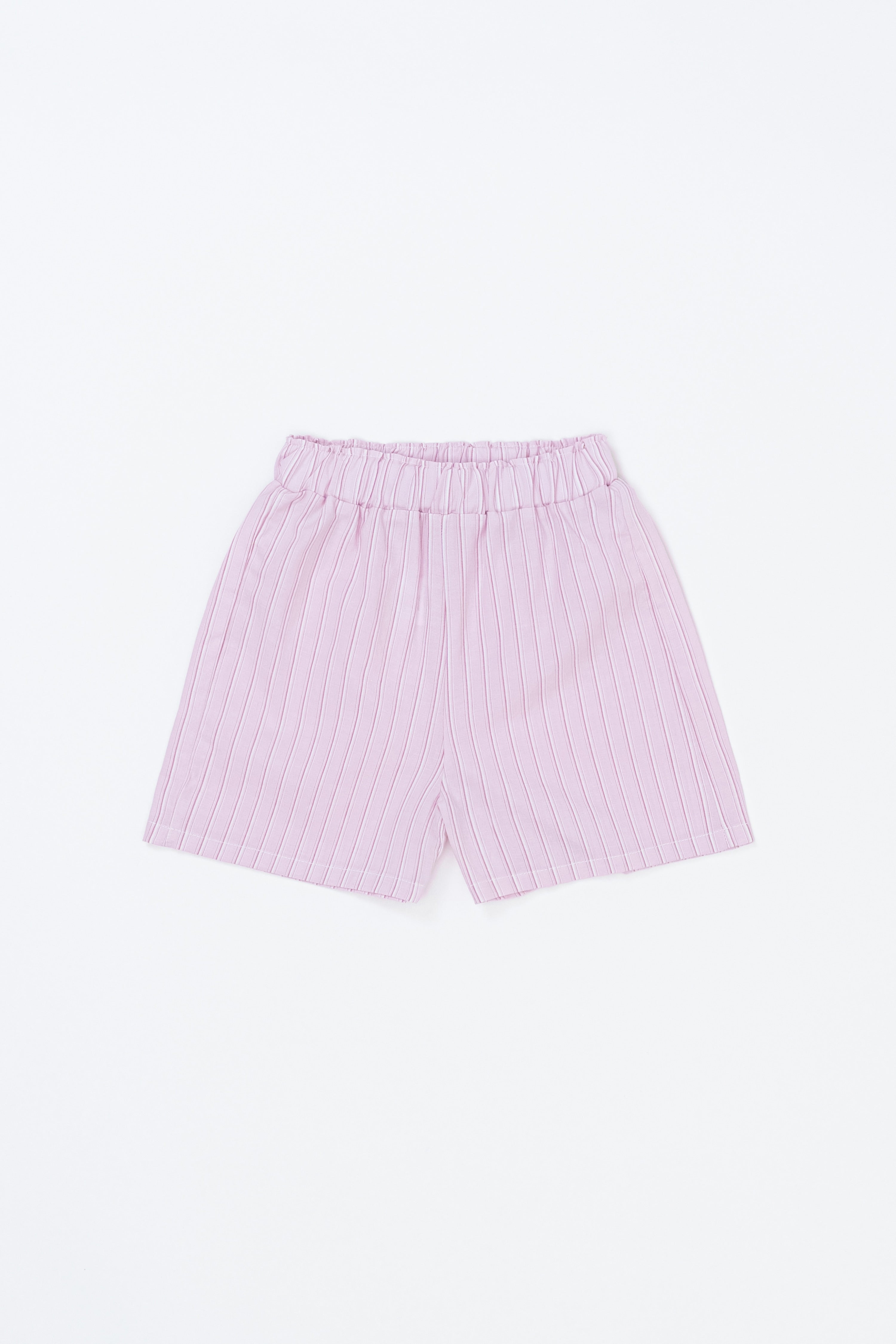Avauma Sunny Stripe Pants Lotus Pink product shot. Lay-flat of light pink ribbed baby shorts on a white background.
Avauma Sunny Stripe Pants Lotus Pink product shot. Lay-flat of light pink ribbed baby shorts on a white background.