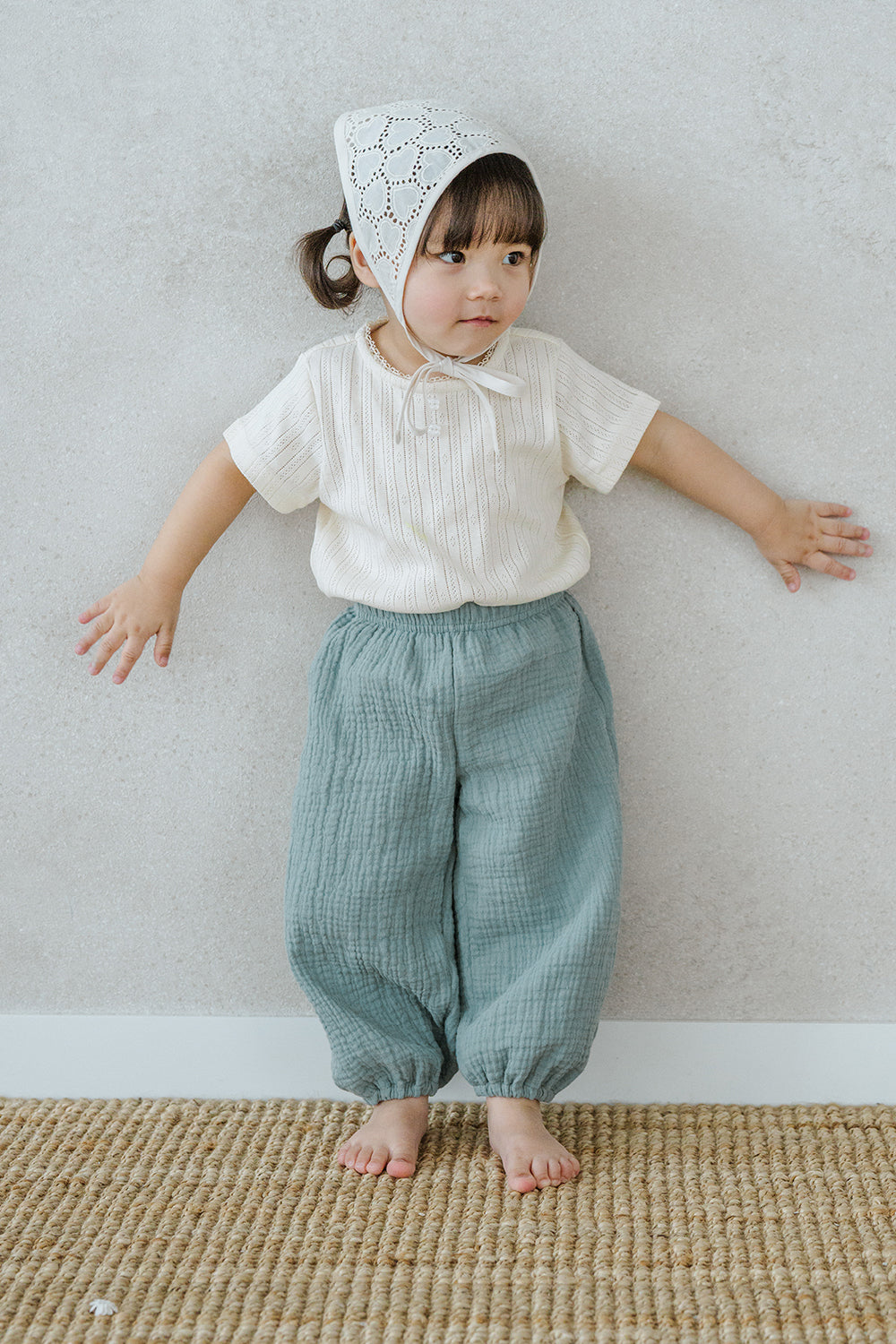 Standing Toddler in Avauma Breeze Jogger Pants Sage Mint, Casual and Cozy Everyday Baby Pants
Standing Toddler in Avauma Breeze Jogger Pants Sage Mint, Casual and Cozy Everyday Baby Pants