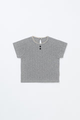 Flat Lay of Avauma Le Petite Soft Gray Short Sleeve Knit Top for Toddlers, Puff Sleeve Baby T-Shirt
Flat Lay of Avauma Le Petite Soft Gray Short Sleeve Knit Top for Toddlers, Puff Sleeve Baby T-Shirt
