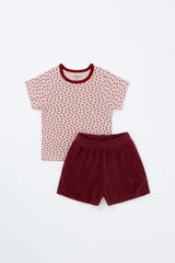 Avauma Mellow Pop Setup Deep Berry, Short Sleeve Top and Shorts Set for Babies and Toddlers
Avauma Mellow Pop Setup Deep Berry, Short Sleeve Top and Shorts Set for Babies and Toddlers