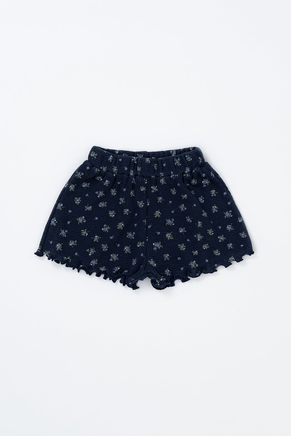 Flat Lay of Avauma Petit Bloom Deep Blue Flower Baby Shorts, Navy Cotton Shorts with White Floral Print
Flat Lay of Avauma Petit Bloom Deep Blue Flower Baby Shorts, Navy Cotton Shorts with White Floral Print