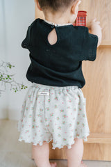 Back View of Toddler Boy in Avauma Petit Bloom Rosy Cream Shorts, Lightweight Floral Ribbed Baby Shorts
Back View of Toddler Boy in Avauma Petit Bloom Rosy Cream Shorts, Lightweight Floral Ribbed Baby Shorts