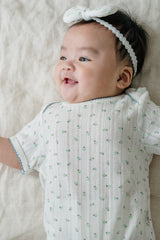 Smiling Baby in Avauma Petite Garden Mintgarden Short Sleeve Bodysuit, Lightweight Cotton for Daily Use
Smiling Baby in Avauma Petite Garden Mintgarden Short Sleeve Bodysuit, Lightweight Cotton for Daily Use