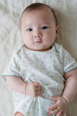 Baby Relaxing in Avauma Petite Garden Mintgarden Short Sleeve Ribbed Bodysuit, Perfect for Newborns
Baby Relaxing in Avauma Petite Garden Mintgarden Short Sleeve Ribbed Bodysuit, Perfect for Newborns