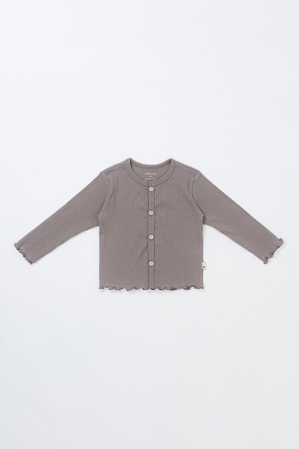 Avauma Ash Beige ribbed baby cardigan, long sleeve soft cotton sweater for infant and toddler girls or boys Avauma Ash Beige ribbed baby cardigan, long sleeve soft cotton sweater for infant and toddler girls or boys
