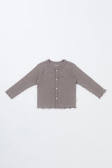 Avauma Ash Beige ribbed baby cardigan, long sleeve soft cotton sweater for infant and toddler girls or boys Avauma Ash Beige ribbed baby cardigan, long sleeve soft cotton sweater for infant and toddler girls or boys