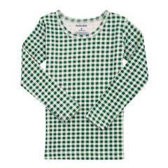 Bliss Check Long Pajama Green