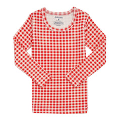 Bliss Check Long Pajama Red