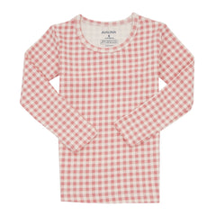 Bliss Check Long Pajama Pink