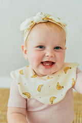 Smile Ribbon Headband -Banana Cream