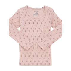 AVAUMA Violet Long Pajama Pink Flower Pattern Perfect for all-day comfort, they're great for a relaxing day at home or any leisure activity. A reliable choice for parents seeking long-lasting sleepwear.