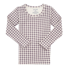 Bliss Check Long Pajama Purple