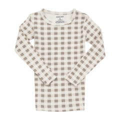 AVAUMA Creamy Check Long Pajama Deep Beige Check Pattern Described as "buttery soft" and "comfortable" Having good stretch. Enjoy the neat and true-to-size fit Stay comfortable all day long.