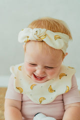 Smile Ribbon Headband -Banana Cream