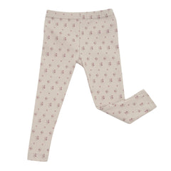 AVAUMA Violet Long Pajama Beige Flower Pattern Perfect for all-day comfort, they're great for a relaxing day at home or any leisure activity. A reliable choice for parents seeking long-lasting sleepwear.