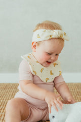 Smile Ribbon Headband -Banana Cream