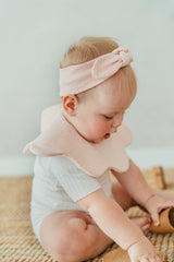 Round Ribbon Headband - Minidot Pink