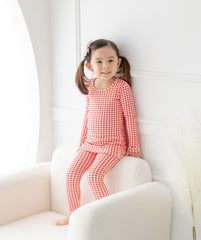 Bliss Check Long Pajama Red