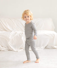 Bliss Check Long Pajama Black