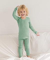 Bliss Check Long Pajama Green