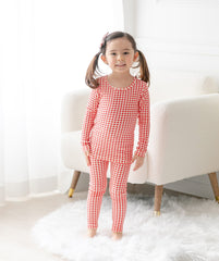 Bliss Check Long Pajama Red