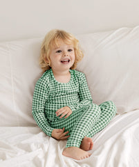 Bliss Check Long Pajama Green