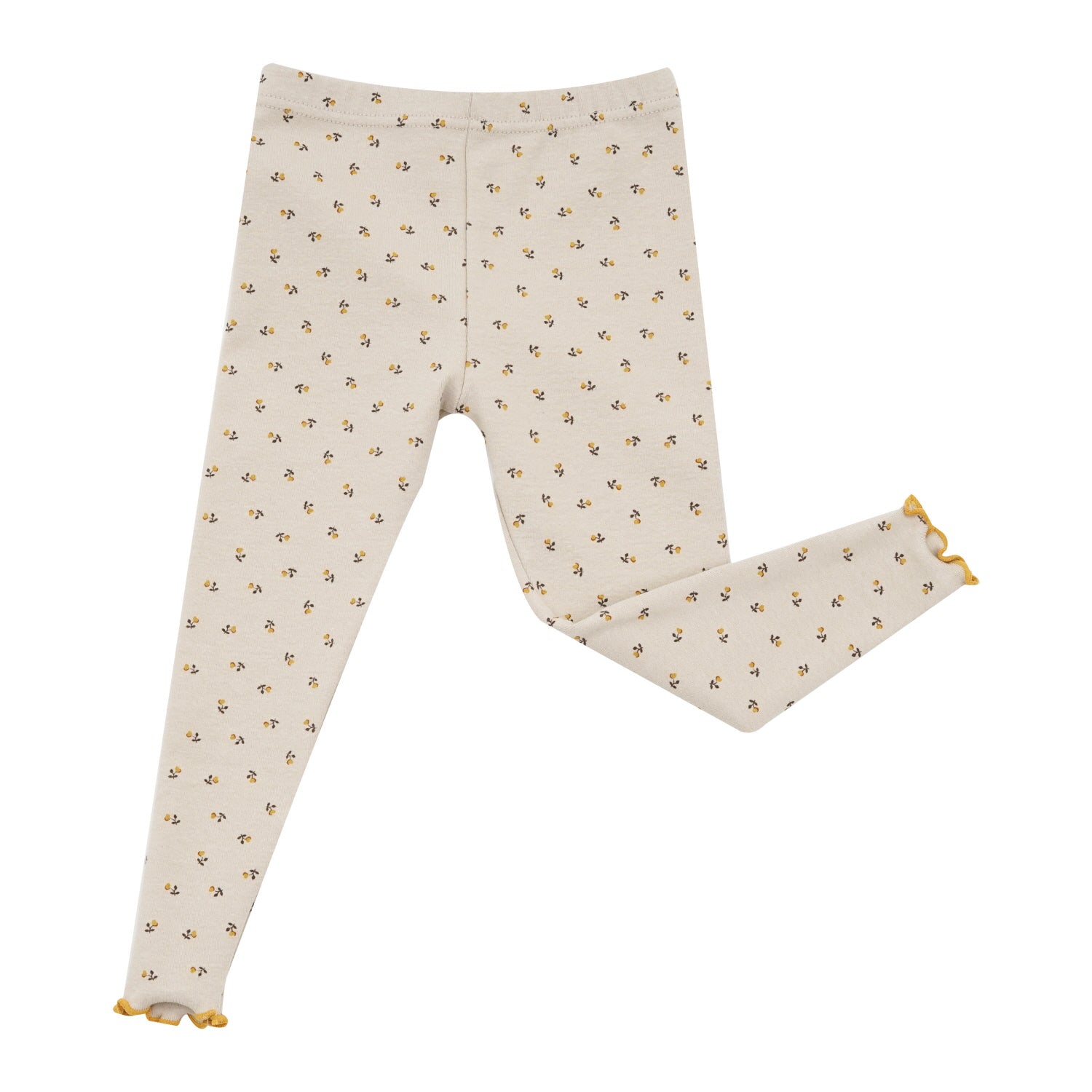 AVAUMA Liang Long Sleeve Set Beige Ruffle Shirring These pajamas have a stylish 'Ruffle Shirring' design and are soft, stretchy, and comfortable.