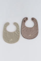 Soft Cloud BIb Set - Green Tea Pale-Butter Sage