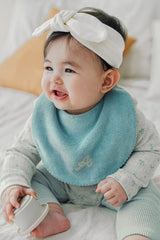 Soft Cloud BIb Set - Soft Charcoal-Airy Blue