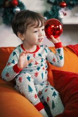 Holiday Long Sleeve Pajama Set - Happy Tree