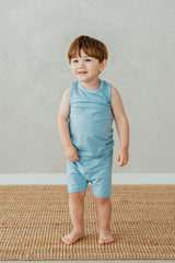 Modal Cool Comfort Tank Set - Cream Breathability: The blend of cotton and modal provides excellent breathability, ensuring kids stay cool even in hot and humid weather.