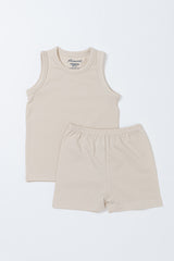 Modal Cool Comfort Tank Set - Cream