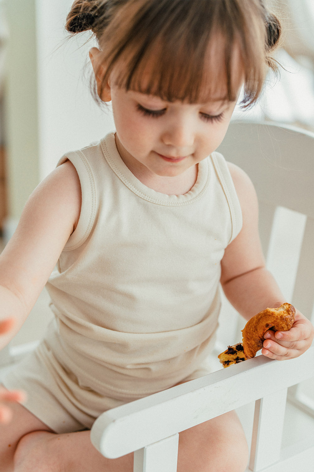 Modal Cool Comfort Tank Set - Cream. Soft Feel: Modal is an exceptionally soft fiber, making it gentle on the skin and comfortable for kids to wear.