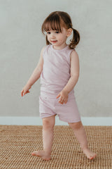 Modal Cool Comfort Tank Set - Violet. Soft Feel: Modal is an exceptionally soft fiber, making it gentle on the skin and comfortable for kids to wear.