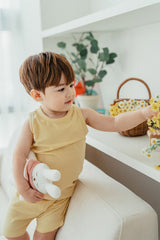 Modal Cool Comfort Tank Set - Yellow. Eco-Friendly Material: Lenzing's modal is produced using sustainable methods, minimizing environmental impact.