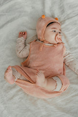 Honey Bear Sleep Sack - Blush Velvet