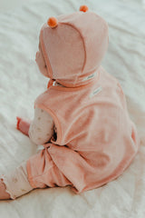 Honey Bear Sleep Sack - Blush Velvet