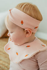 Classic Vanilla Pop Bib - Carrot Pink