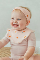 Classic Vanilla Pop Bib - Carrot Pink