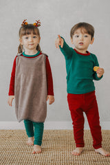 Holiday Long Sleeve Pajama Set - Christmas Sage