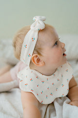 Classic Soft Blossom Bib - Minicherry